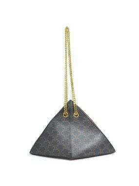 Celine Shoulder Bag Triomphe Pyramid Chain